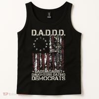 Daddd Gun Dads Against Daughters Dating Democrats Tank Top thumb 2