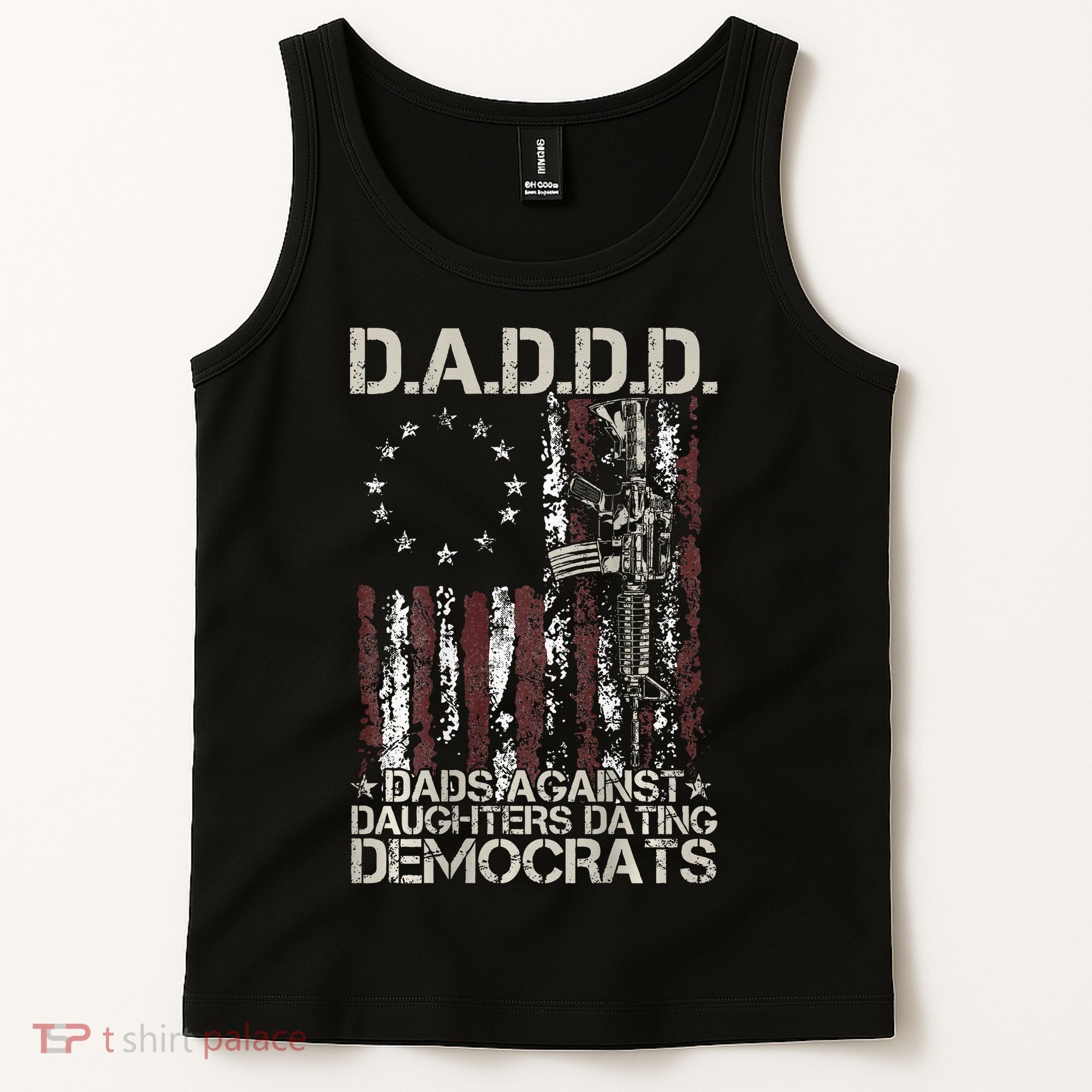 Daddd Gun Dads Against Daughters Dating Democrats Tank Top