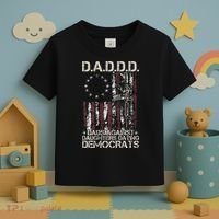 Daddd Gun Dads Against Daughters Dating Democrats Toddler T-Shirt thumb 3