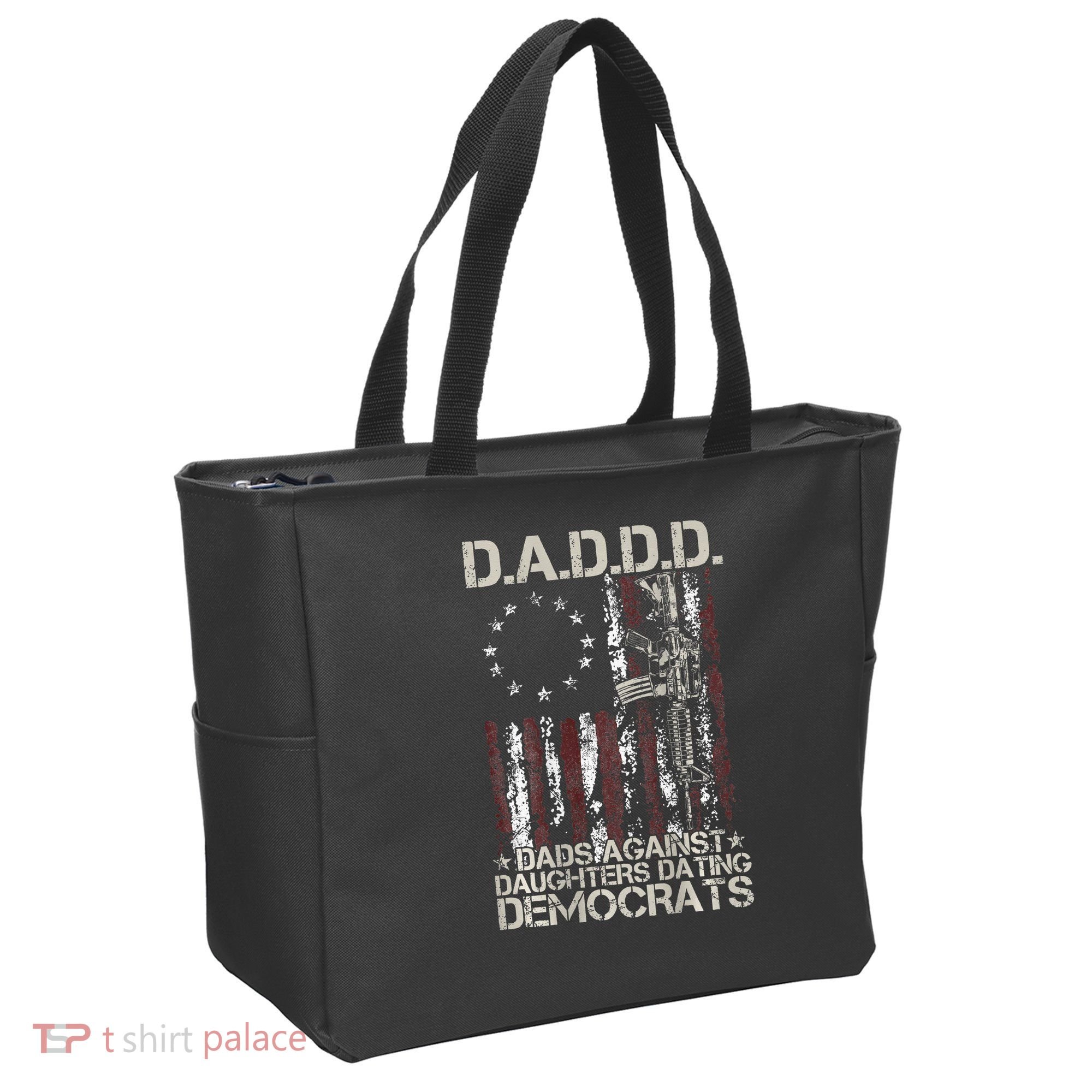 Daddd Gun Dads Against Daughters Dating Democrats Tote Bag
