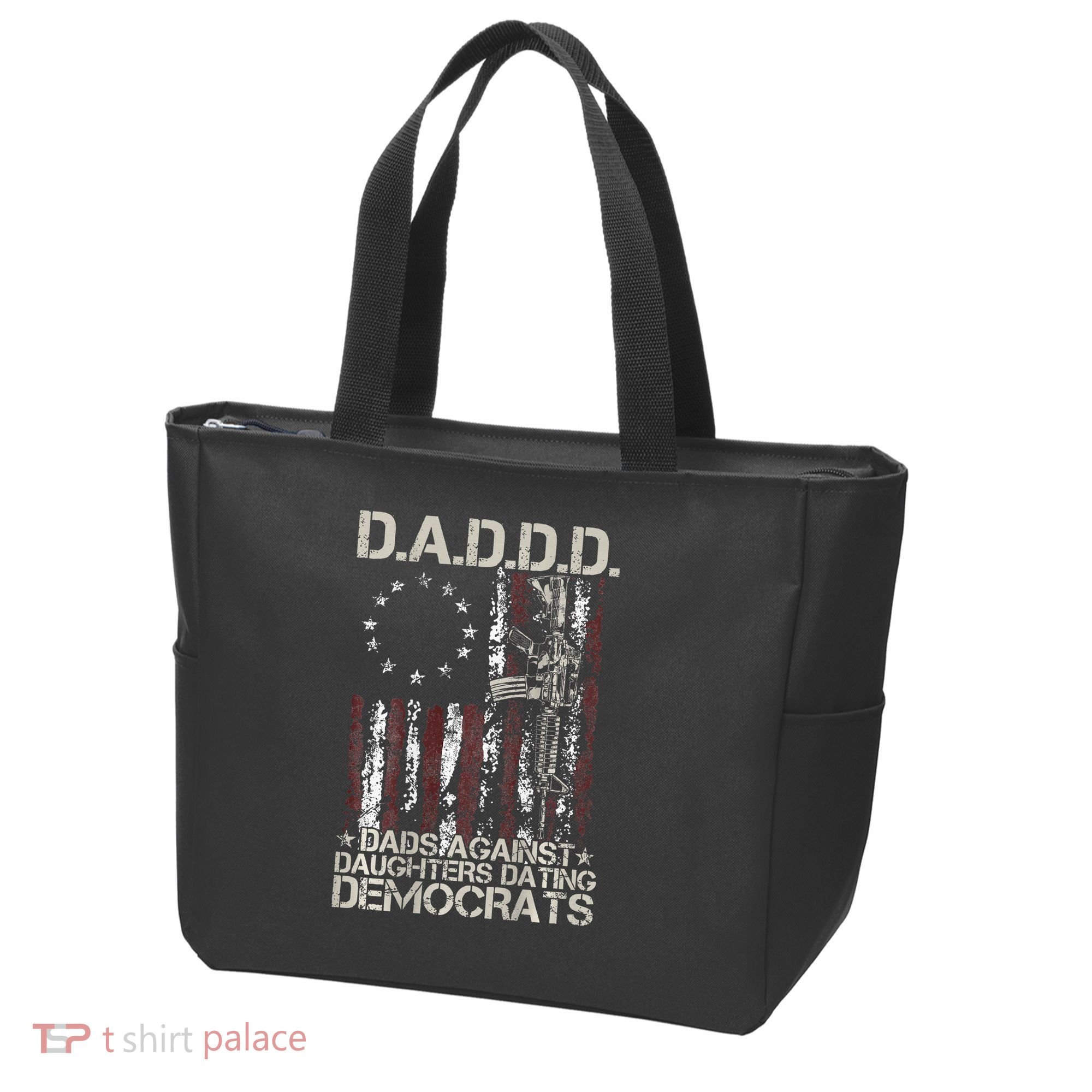 Daddd Gun Dads Against Daughters Dating Democrats Tote Bag