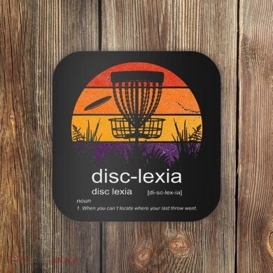 Disc Golf disclexia disc golf meme funny disc golf Coaster