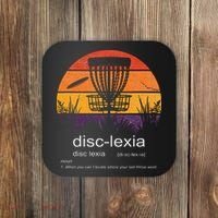 Disc Golf disclexia disc golf meme funny disc golf Coaster thumb 0