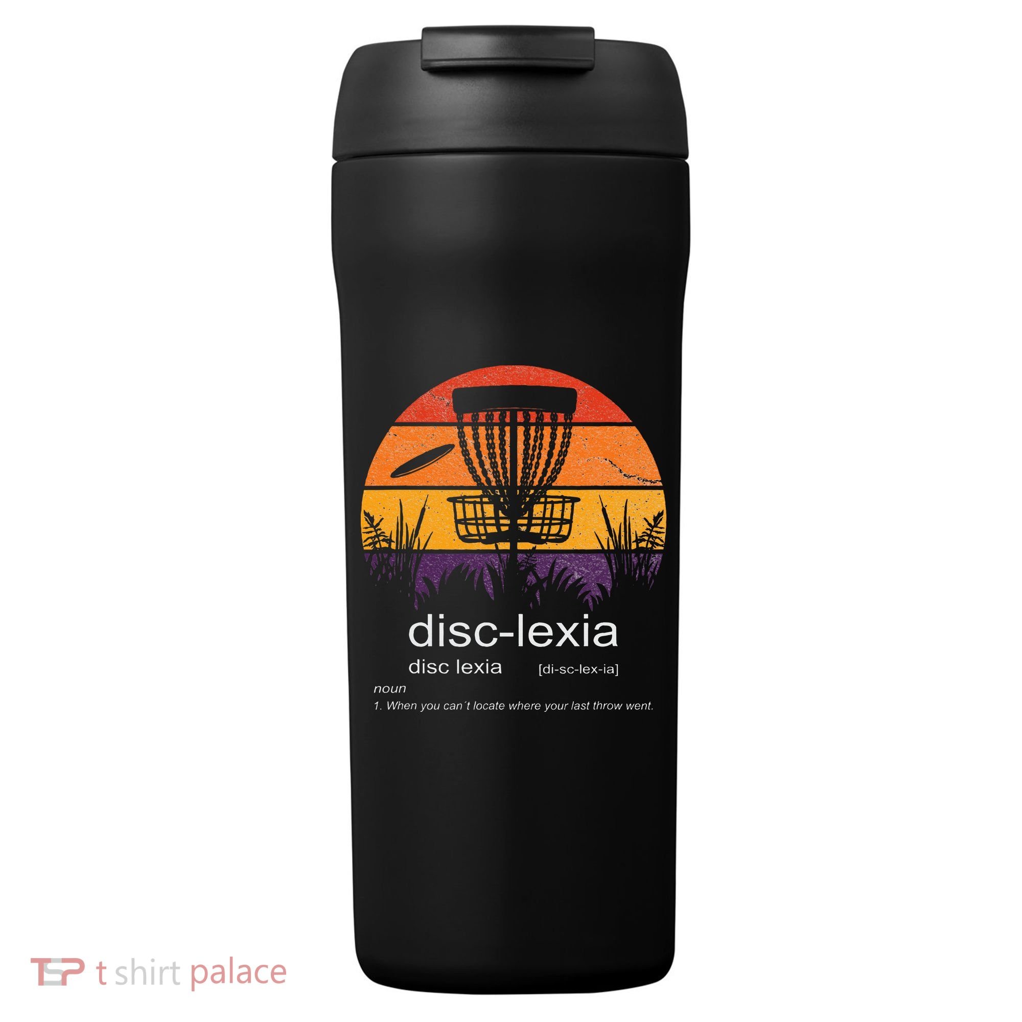 Disc Golf disclexia disc golf meme funny disc golf 24oz Duet Stainless Steel Tumbler