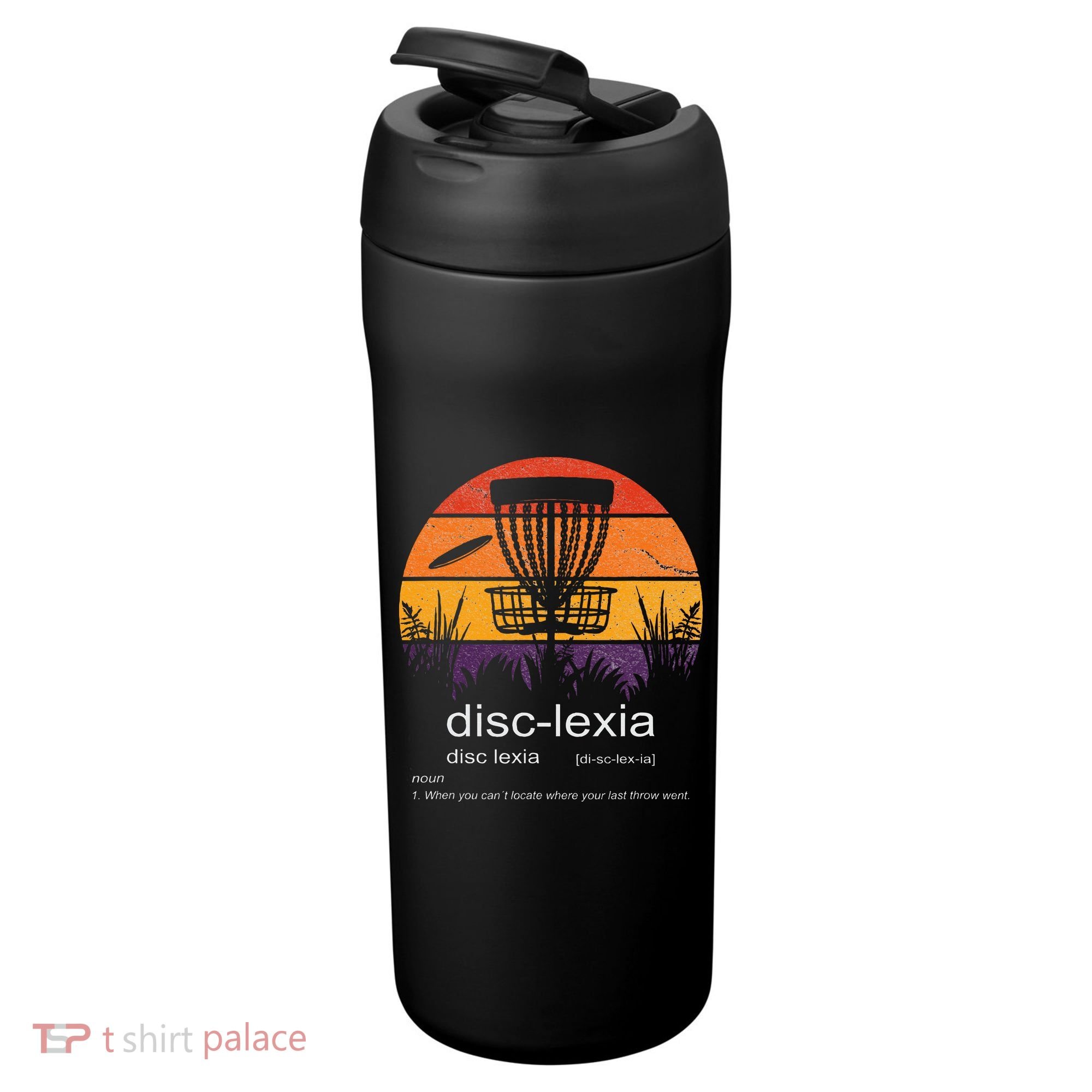 Disc Golf disclexia disc golf meme funny disc golf 24oz Duet Stainless Steel Tumbler