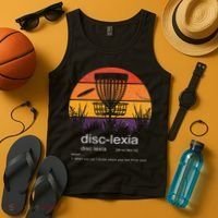 Disc Golf disclexia disc golf meme funny disc golf Tank Top thumb 4