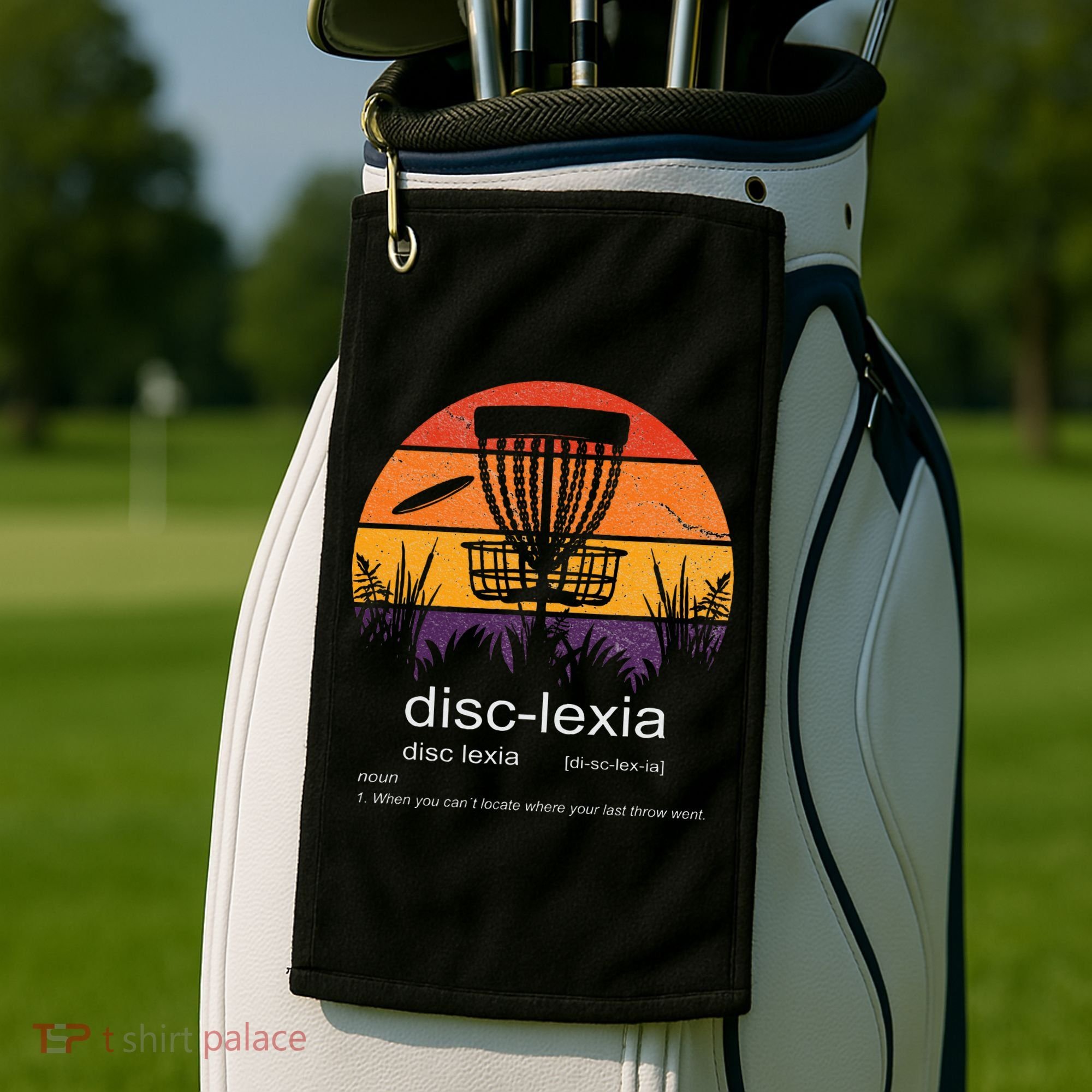 Disc Golf disclexia disc golf meme funny disc golf Golf Towel