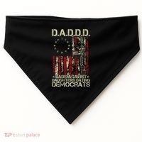 Daddd Gun Dads Against Daughters Dating Democrats On Back USA-Made Doggie Bandana thumb 0