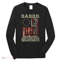 Daddd Gun Dads Against Daughters Dating Democrats On Back Long Sleeve Shirt thumb 0