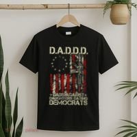 Daddd Gun Dads Against Daughters Dating Democrats On Back T-Shirt thumb 2