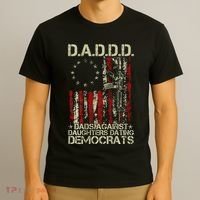 Daddd Gun Dads Against Daughters Dating Democrats On Back T-Shirt thumb 3
