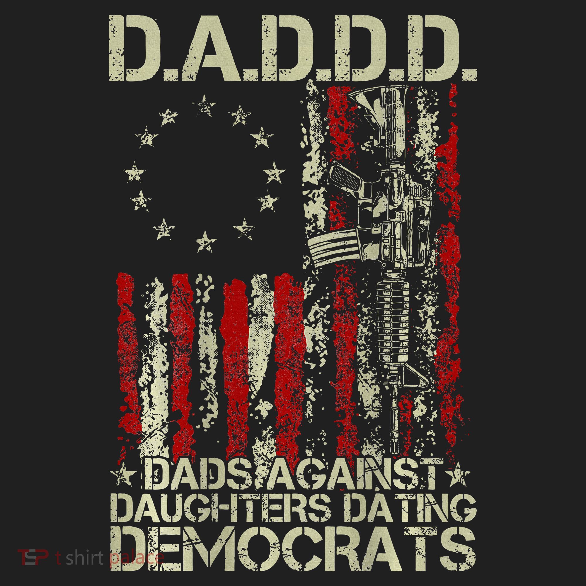 Daddd Gun Dads Against Daughters Dating Democrats On Back Beanie