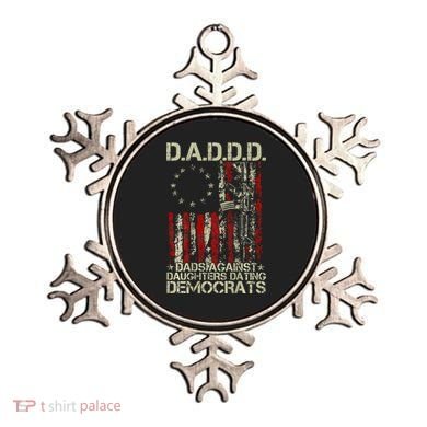 Daddd Gun Dads Against Daughters Dating Democrats On Back Ornament