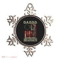 Daddd Gun Dads Against Daughters Dating Democrats On Back Ornament thumb 0