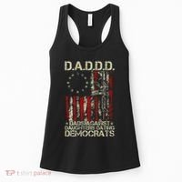 Daddd Gun Dads Against Daughters Dating Democrats On Back Women's Tank Top thumb 0