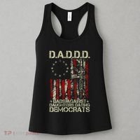 Daddd Gun Dads Against Daughters Dating Democrats On Back Women's Tank Top thumb 3
