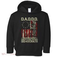 Daddd Gun Dads Against Daughters Dating Democrats On Back Toddler Hoodie thumb 0