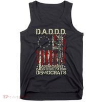 Daddd Gun Dads Against Daughters Dating Democrats On Back Tank Top thumb 0