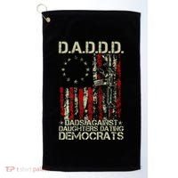Daddd Gun Dads Against Daughters Dating Democrats On Back Golf Towel thumb 0
