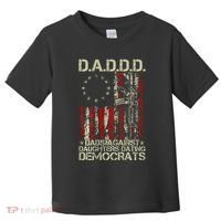 Daddd Gun Dads Against Daughters Dating Democrats On Back Toddler T-Shirt thumb 0