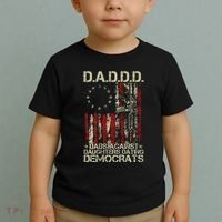Daddd Gun Dads Against Daughters Dating Democrats On Back Toddler T-Shirt thumb 2