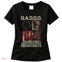 Daddd Gun Dads Against Daughters Dating Democrats On Back Women's T-Shirt thumb 0