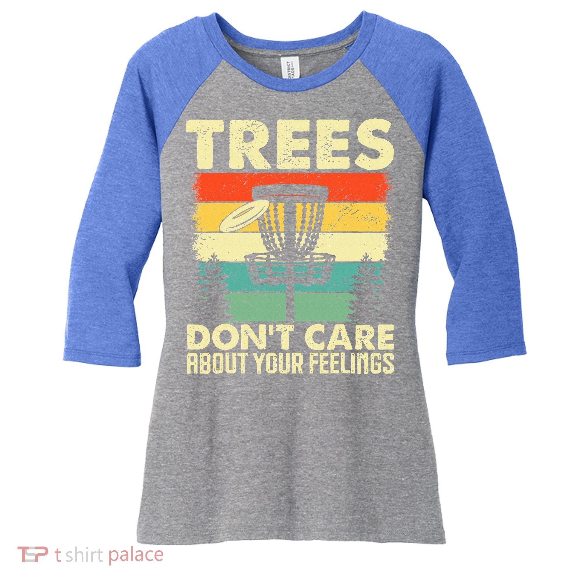 Disc Golf Women's Tri-Blend 3/4-Sleeve Raglan Shirt