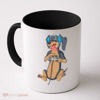 Dachshund Gamer Coffee Mug thumb 0