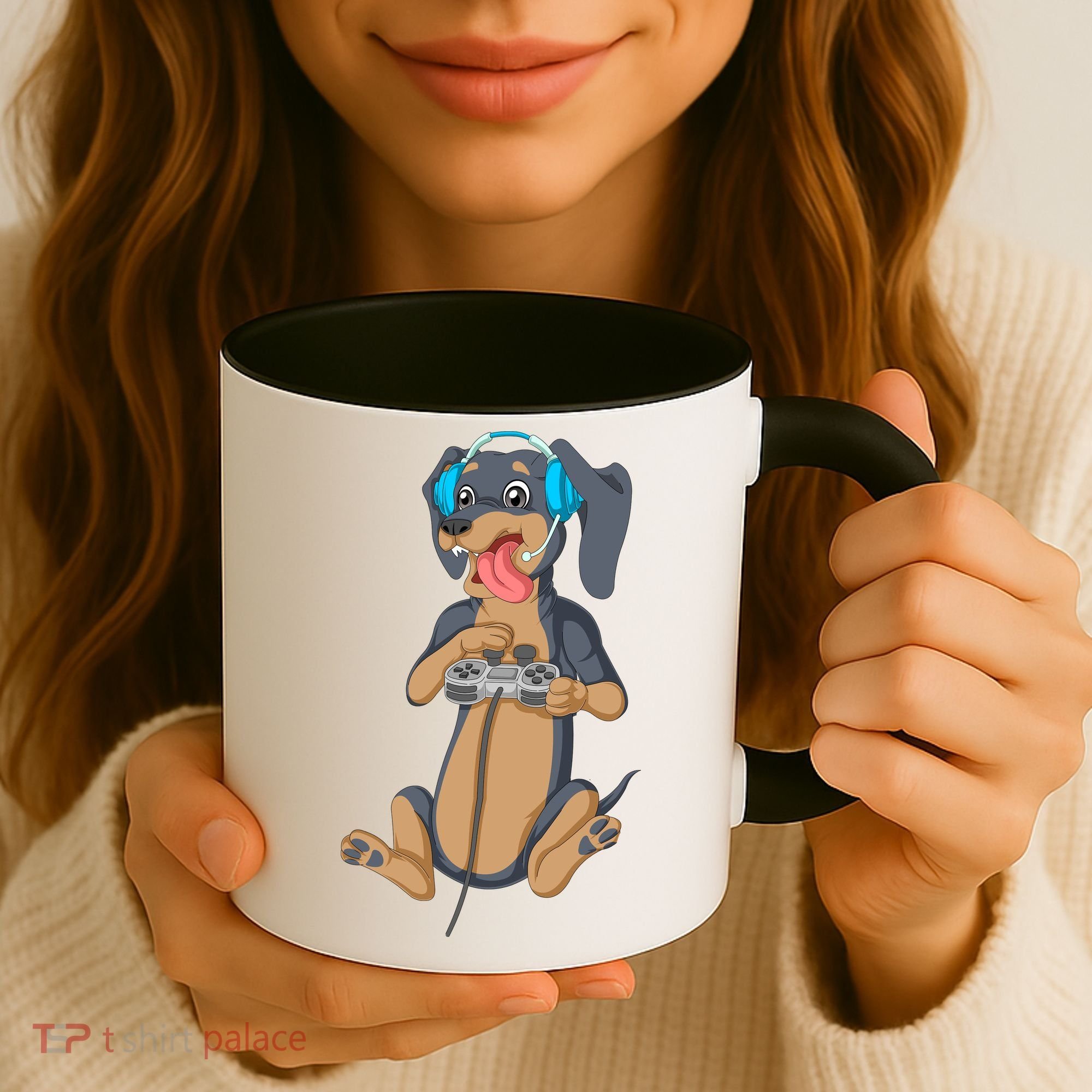 Dachshund Gamer Coffee Mug