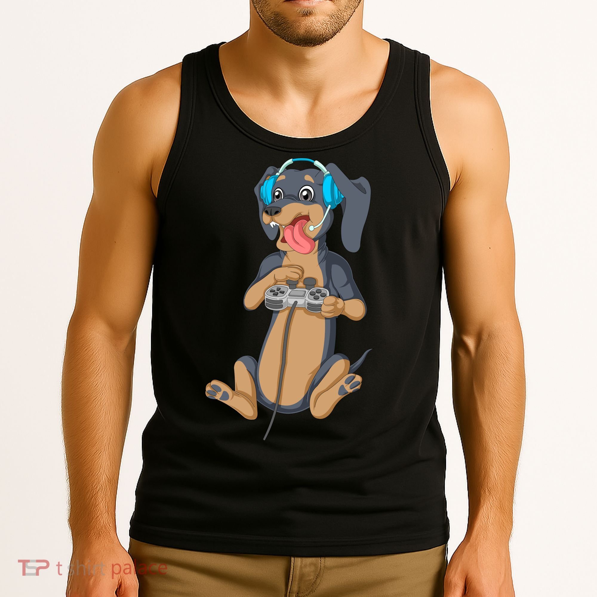 Dachshund Gamer Tank Top