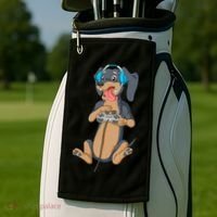 Dachshund Gamer Golf Towel thumb 2