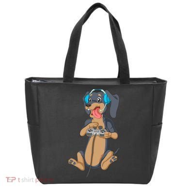 Dachshund Gamer Tote Bag