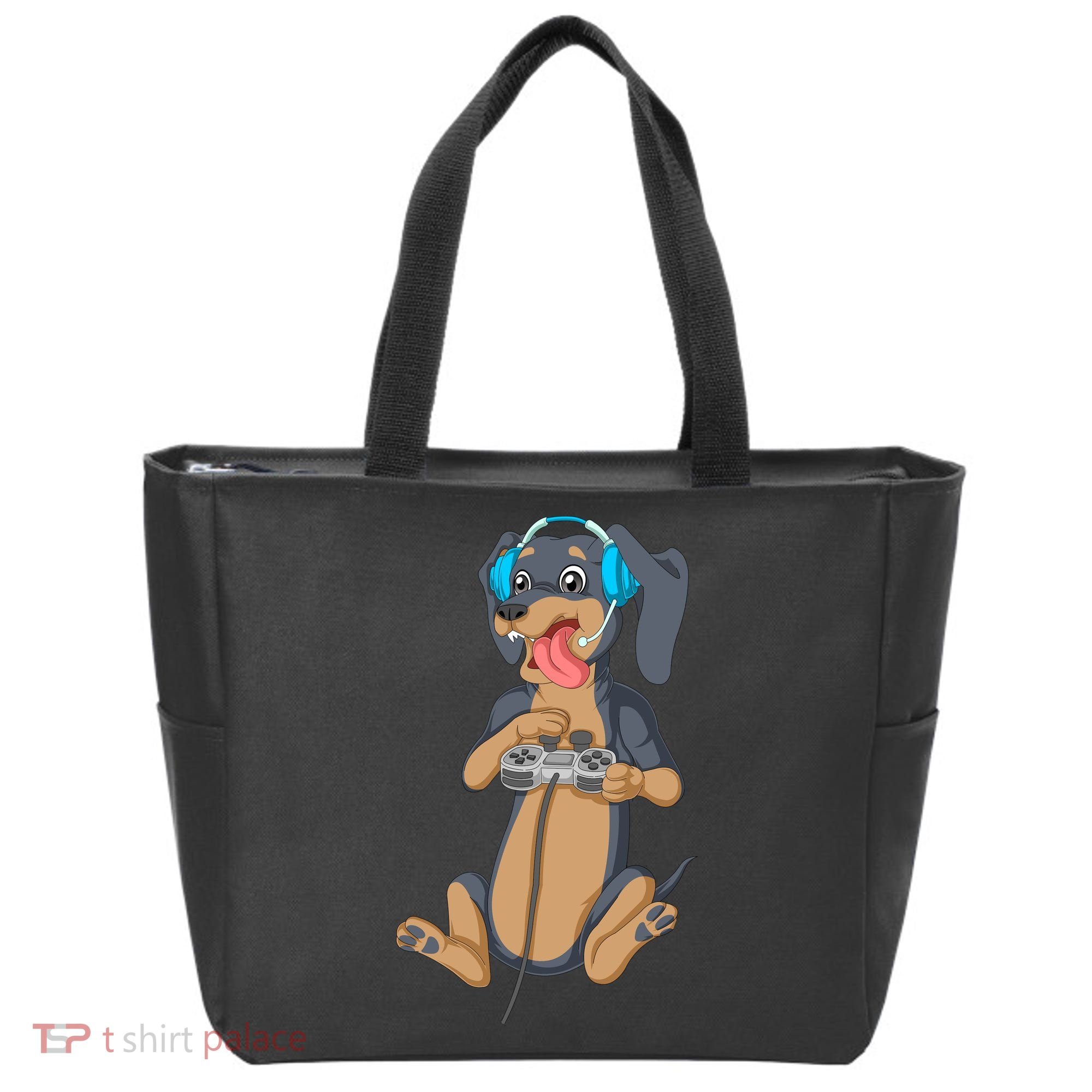 Dachshund Gamer Tote Bag