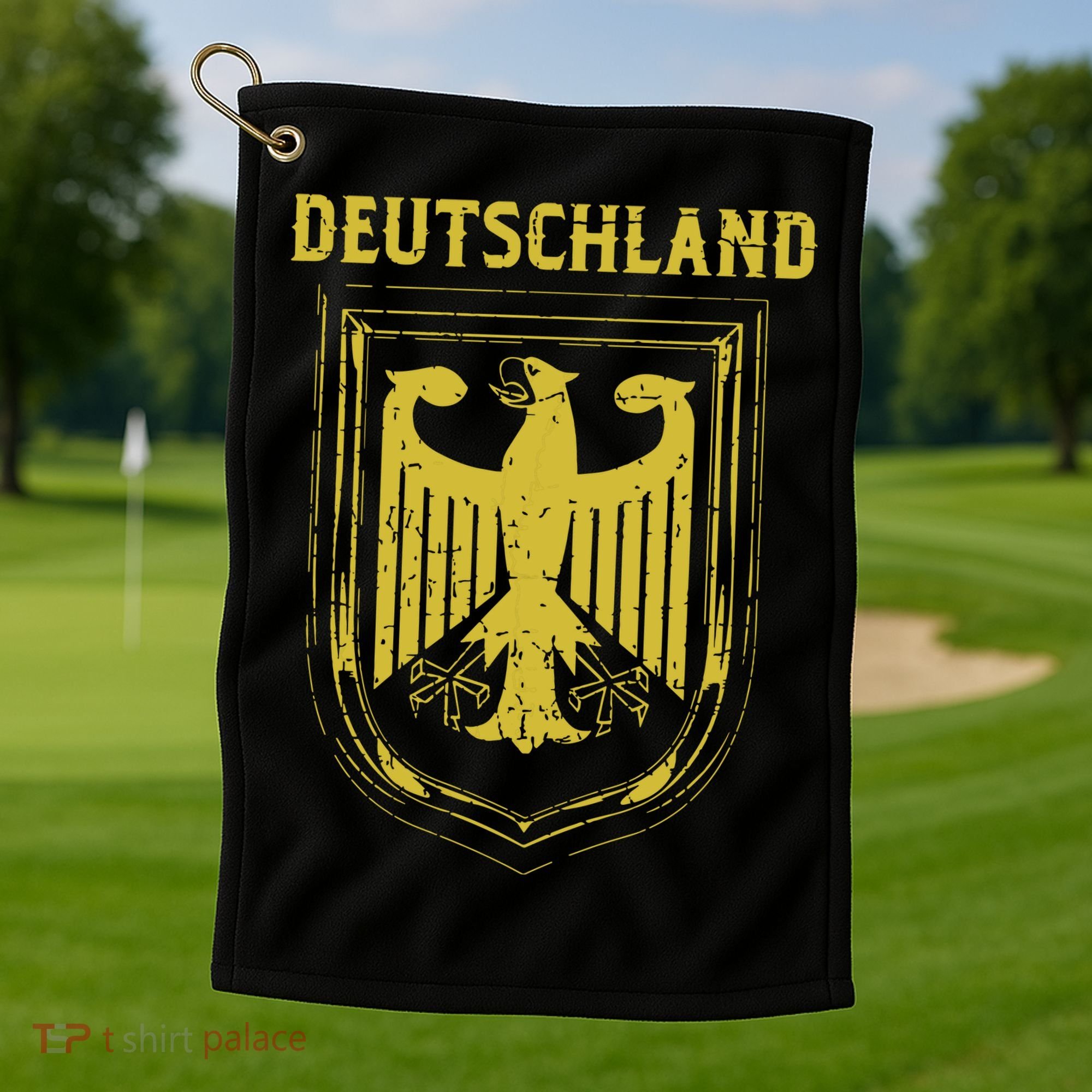 Deutschland Germany Eagle Nationalism Symbol Golf Towel
