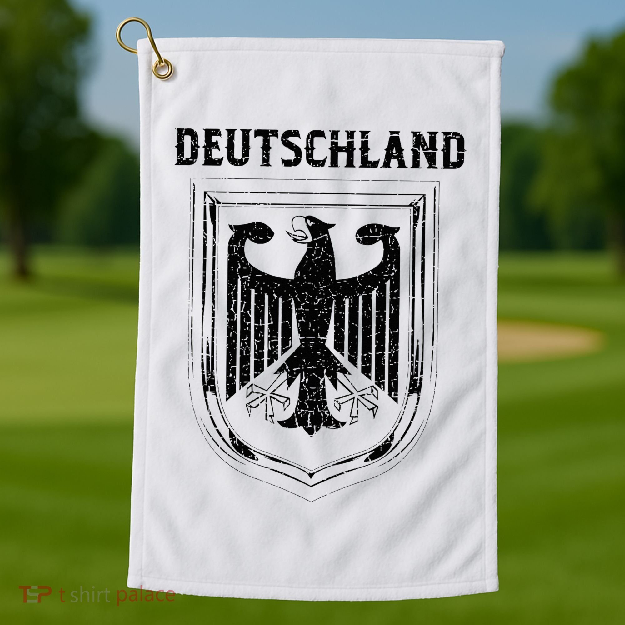 Deutschland Germany Eagle Nationalism Symbol Golf Towel