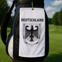 Deutschland Germany Eagle Nationalism Symbol Golf Towel thumb 2