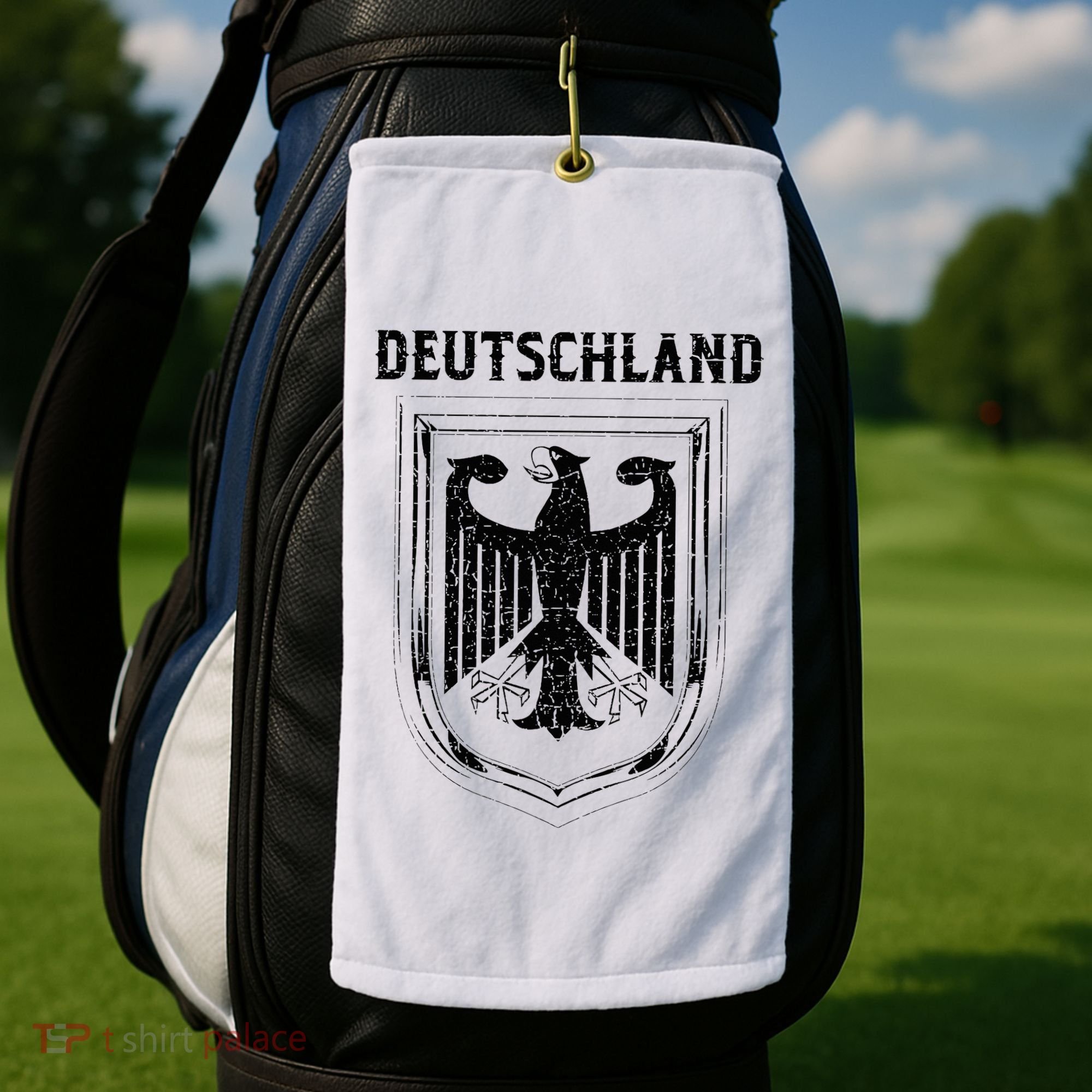 Deutschland Germany Eagle Nationalism Symbol Golf Towel