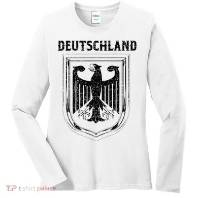 Deutschland Germany Eagle Nationalism Symbol Women's Long Sleeve Shirt