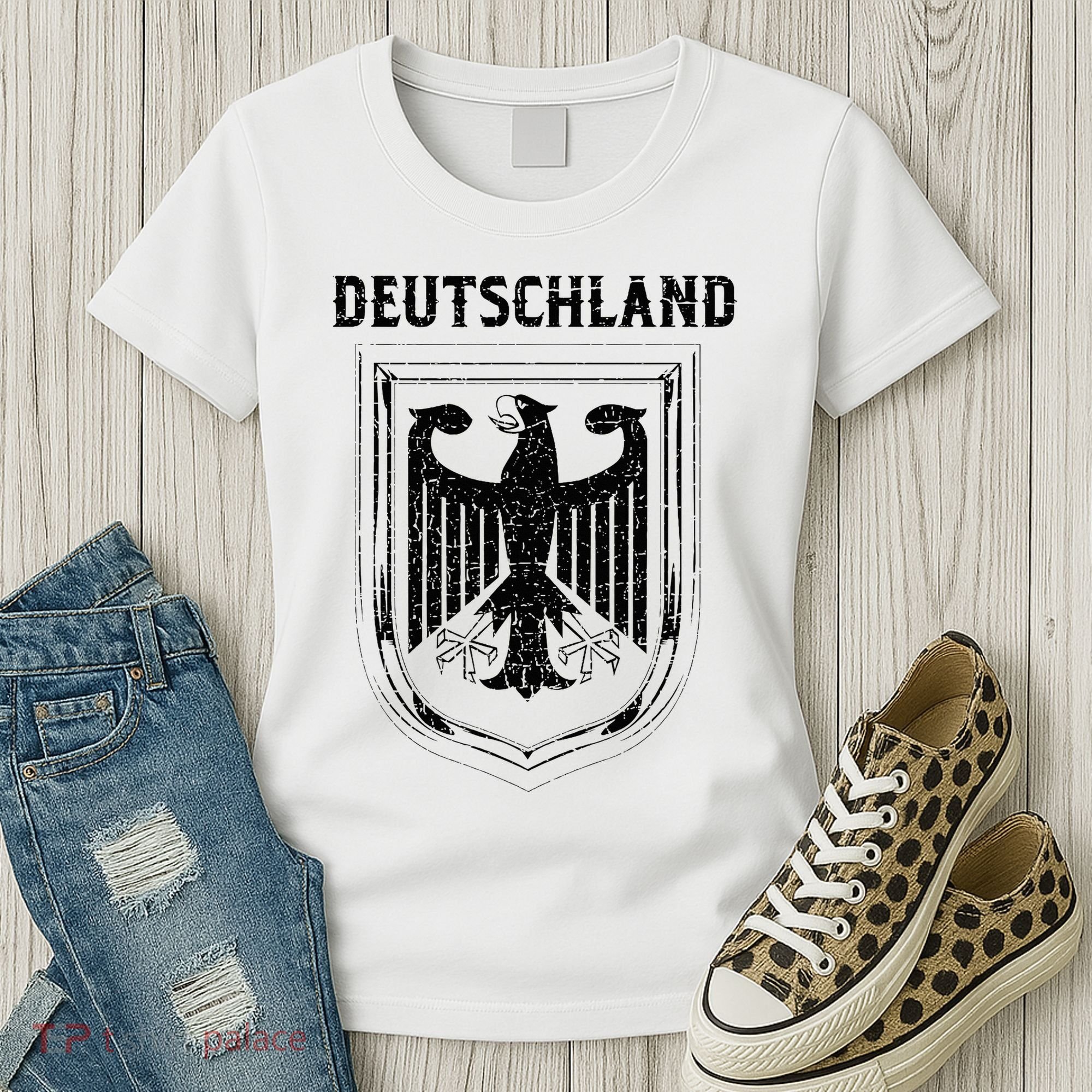 Deutschland Germany Eagle Nationalism Symbol Women's T-Shirt