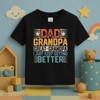 Dad Grandpa Father's Day Great Grandpa Toddler T-Shirt thumb 3