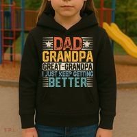 Dad Grandpa Father's Day Great Grandpa Kids Hoodie thumb 3