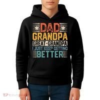 Dad Grandpa Father's Day Great Grandpa Kids Hoodie thumb 4