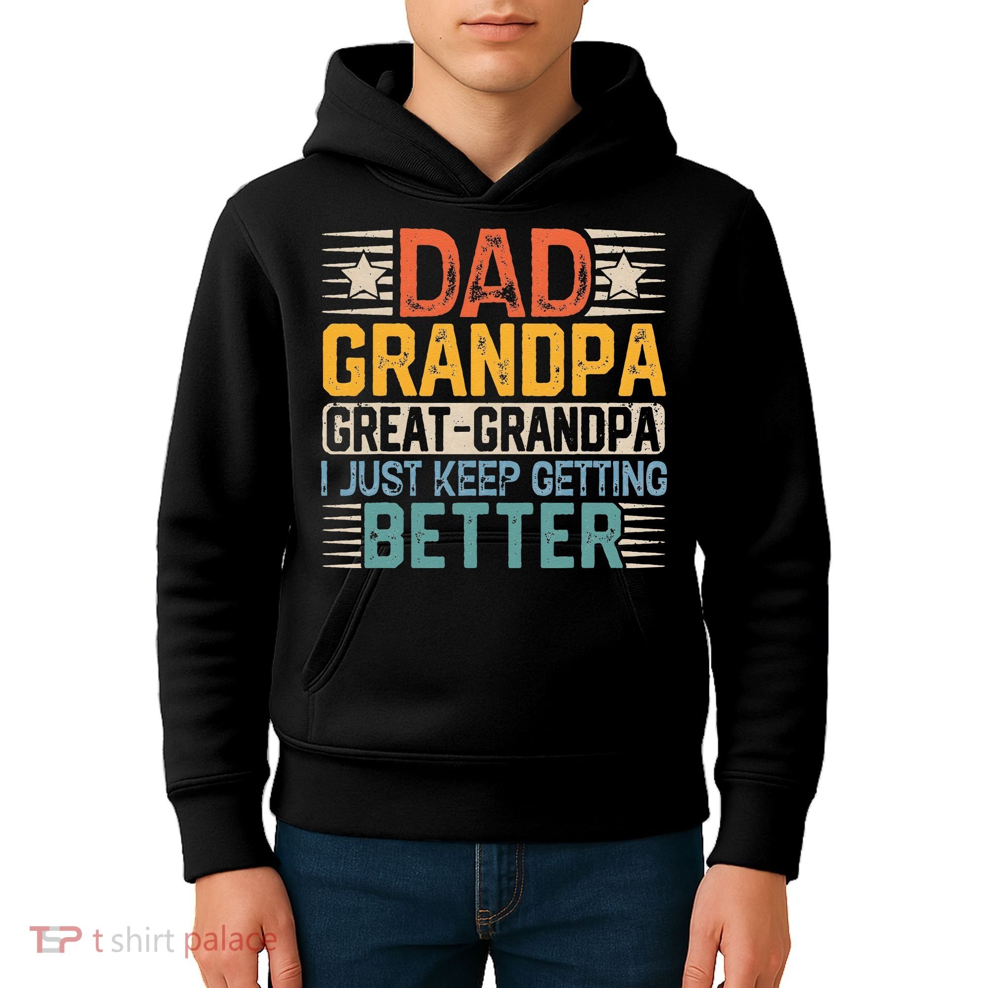 Dad Grandpa Father's Day Great Grandpa Kids Hoodie