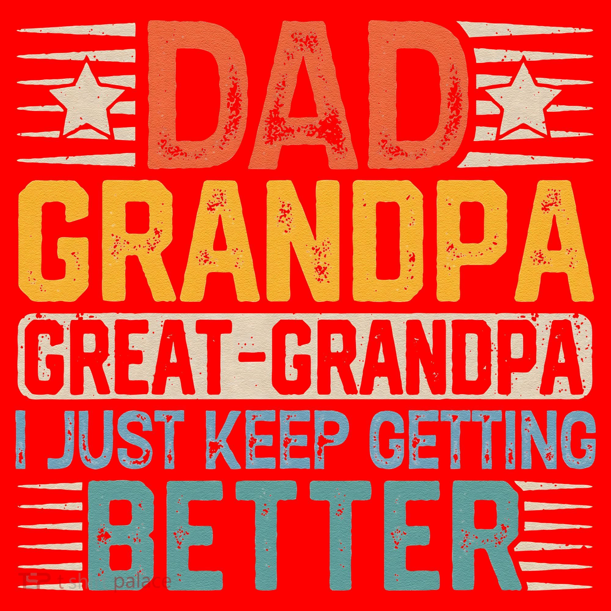 Dad Grandpa Father's Day Great Grandpa Santa Hat