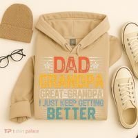 Dad Grandpa Father's Day Great Grandpa Hoodie thumb 4