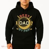 Disc Golf Fathers Best Dad By Par Funny Golf Gift Hoodie thumb 2