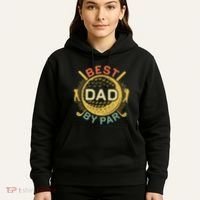 Disc Golf Fathers Best Dad By Par Funny Golf Gift Hoodie thumb 5