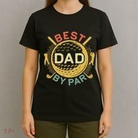Disc Golf Fathers Best Dad By Par Funny Golf Gift T-Shirt thumb 4