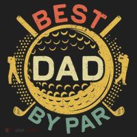 Disc Golf Fathers Best Dad By Par Funny Golf Gift Beanie thumb 2