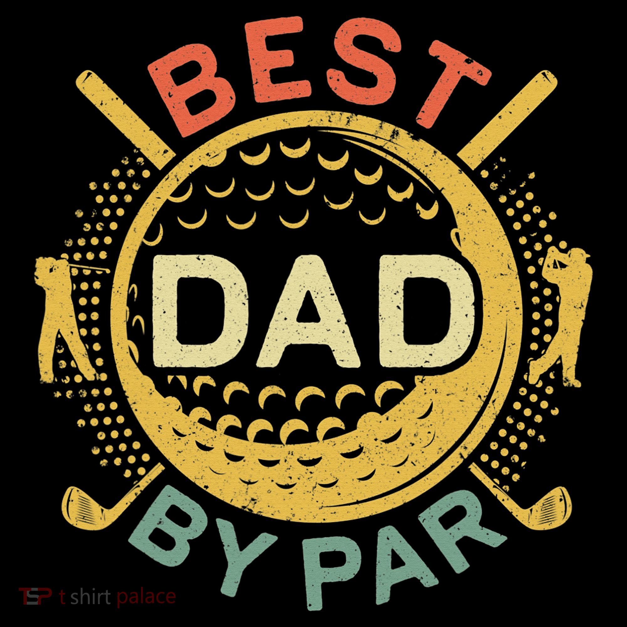 Disc Golf Fathers Best Dad By Par Funny Golf Gift Coaster